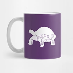 Cute Turtle Lover Animal Flowers Floral Mug